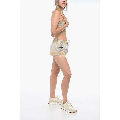 LAUNDRY Acid Wash Effect Shorts with Drawstring Waist