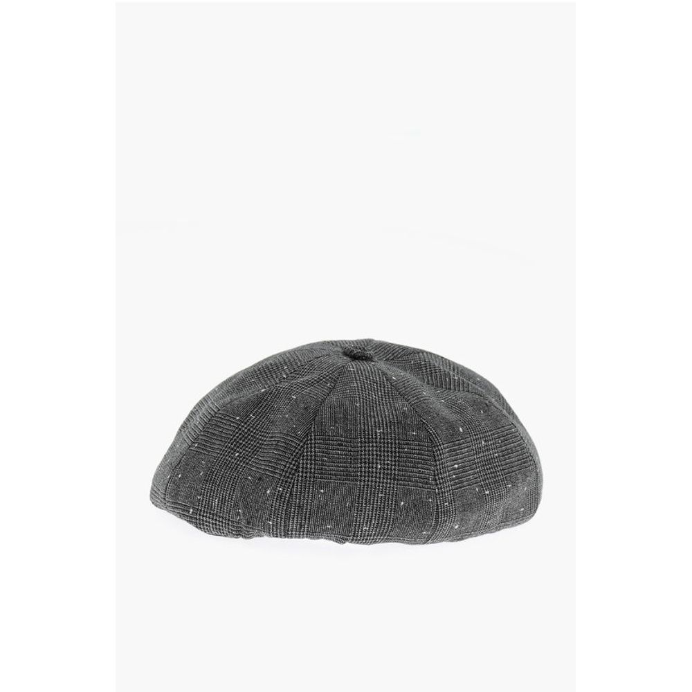 Prince of Wales Motif Virgin Wool Basco Hat