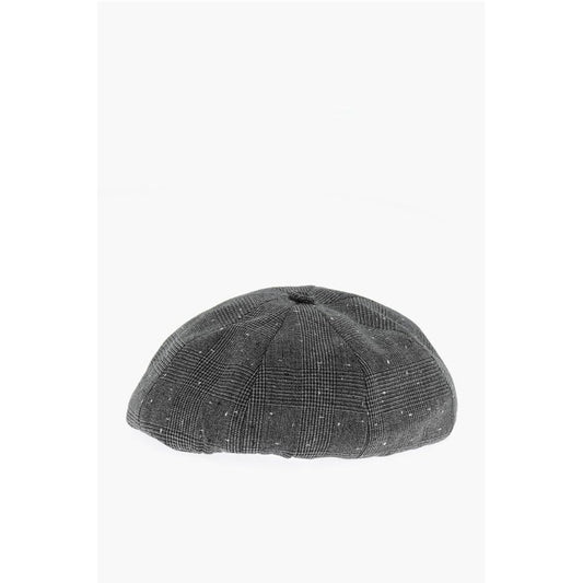 Prince of Wales Motif Virgin Wool Basco Hat