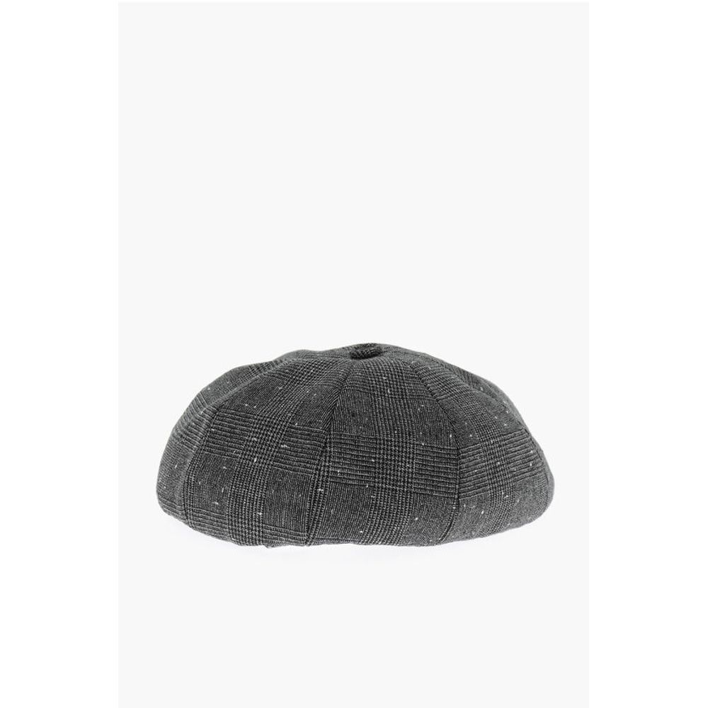 Prince of Wales Motif Virgin Wool Basco Hat
