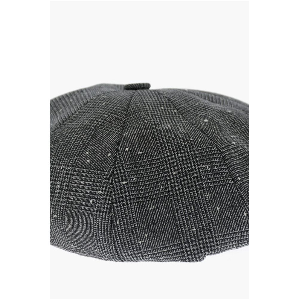 Prince of Wales Motif Virgin Wool Basco Hat