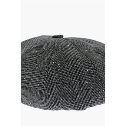 Prince of Wales Motif Virgin Wool Basco Hat