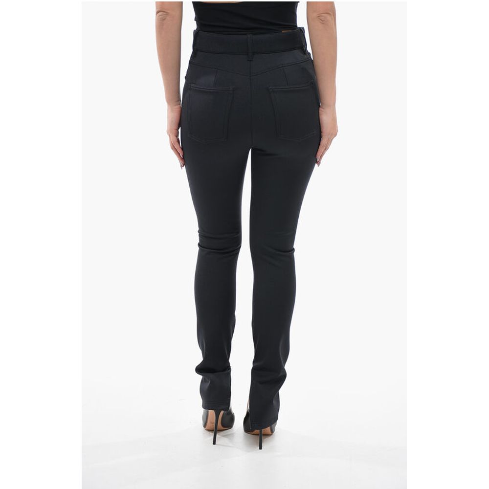 Ankle Zip 5 Pockets Stretch Leggings Pants