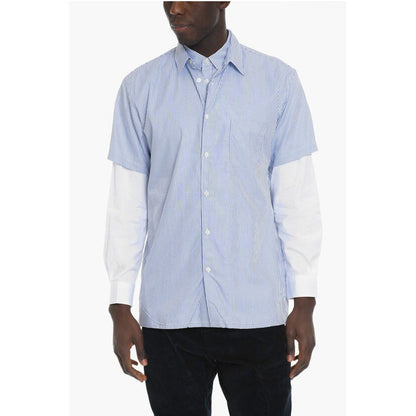 SHIRT Awnin Striped Double Shirt with Breast Pocket