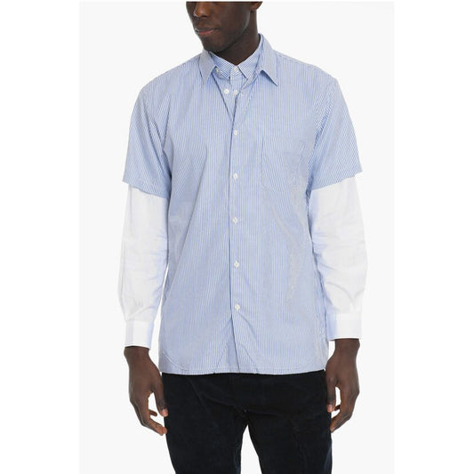 SHIRT Awnin Striped Double Shirt with Breast Pocket