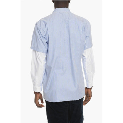 SHIRT Awnin Striped Double Shirt with Breast Pocket