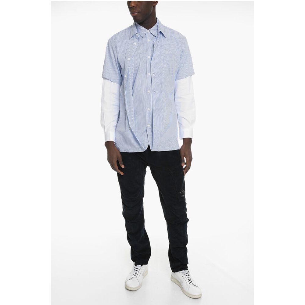 SHIRT Awnin Striped Double Shirt with Breast Pocket