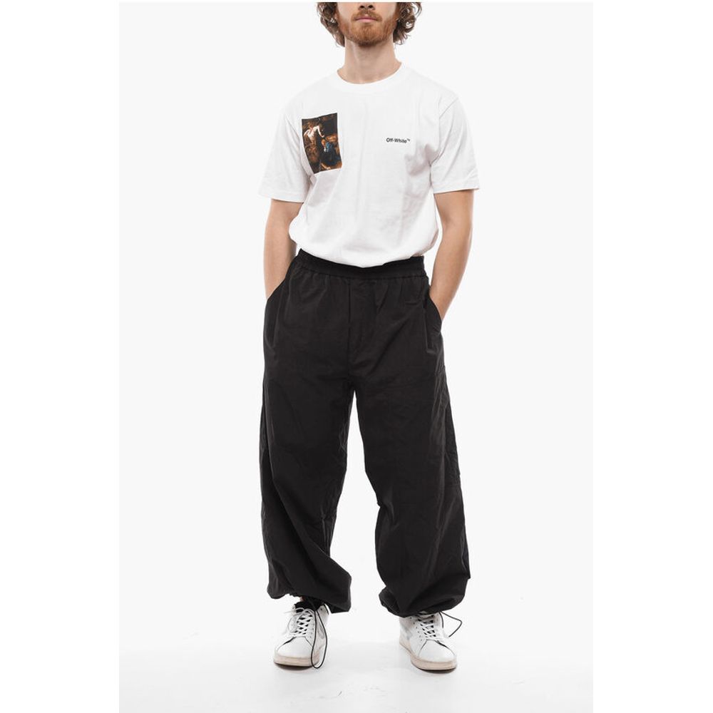 SEASONAL Nylon PATCH PEACH Baggy Sweatpants