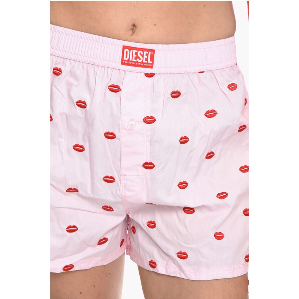 All-Over Mouths Embroidered UUBX-STARK Shorts
