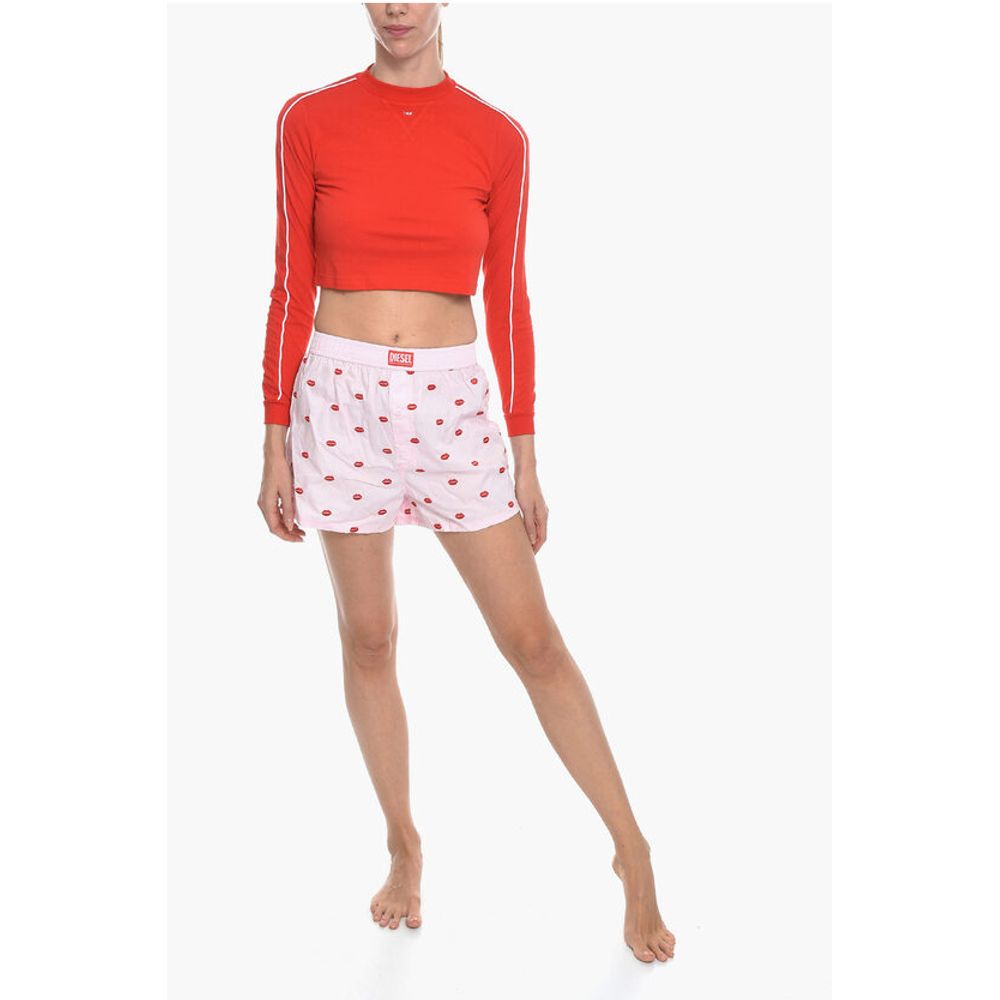All-Over Mouths Embroidered UUBX-STARK Shorts