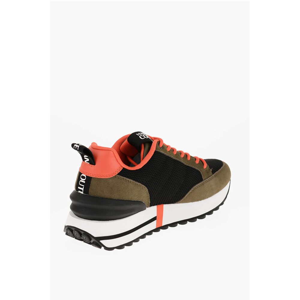 JEANS COUTURE Mesh NEW SPIKE Sneakers with Suede Trims and C