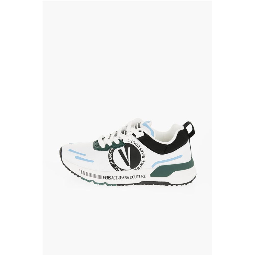 JEANS COUTURE Fabric DYNAMIC Low Top Sneakers with Contrasti