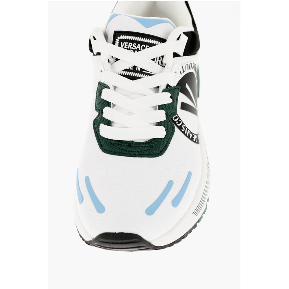 JEANS COUTURE Fabric DYNAMIC Low Top Sneakers with Contrasti