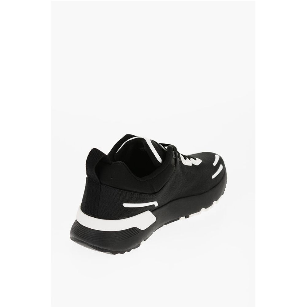 JEANS COUTURE Fabric DYNAMIC Low Top Sneakers with Contrasti