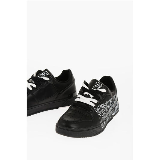 JEANS COUTURE Leather STARLIGHT Low Top Sneakers with Printe