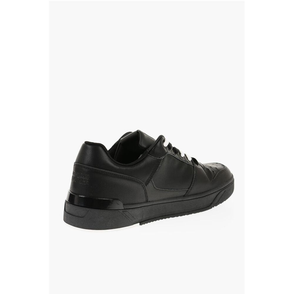 JEANS COUTURE Leather STARLIGHT Low Top Sneakers with Printe