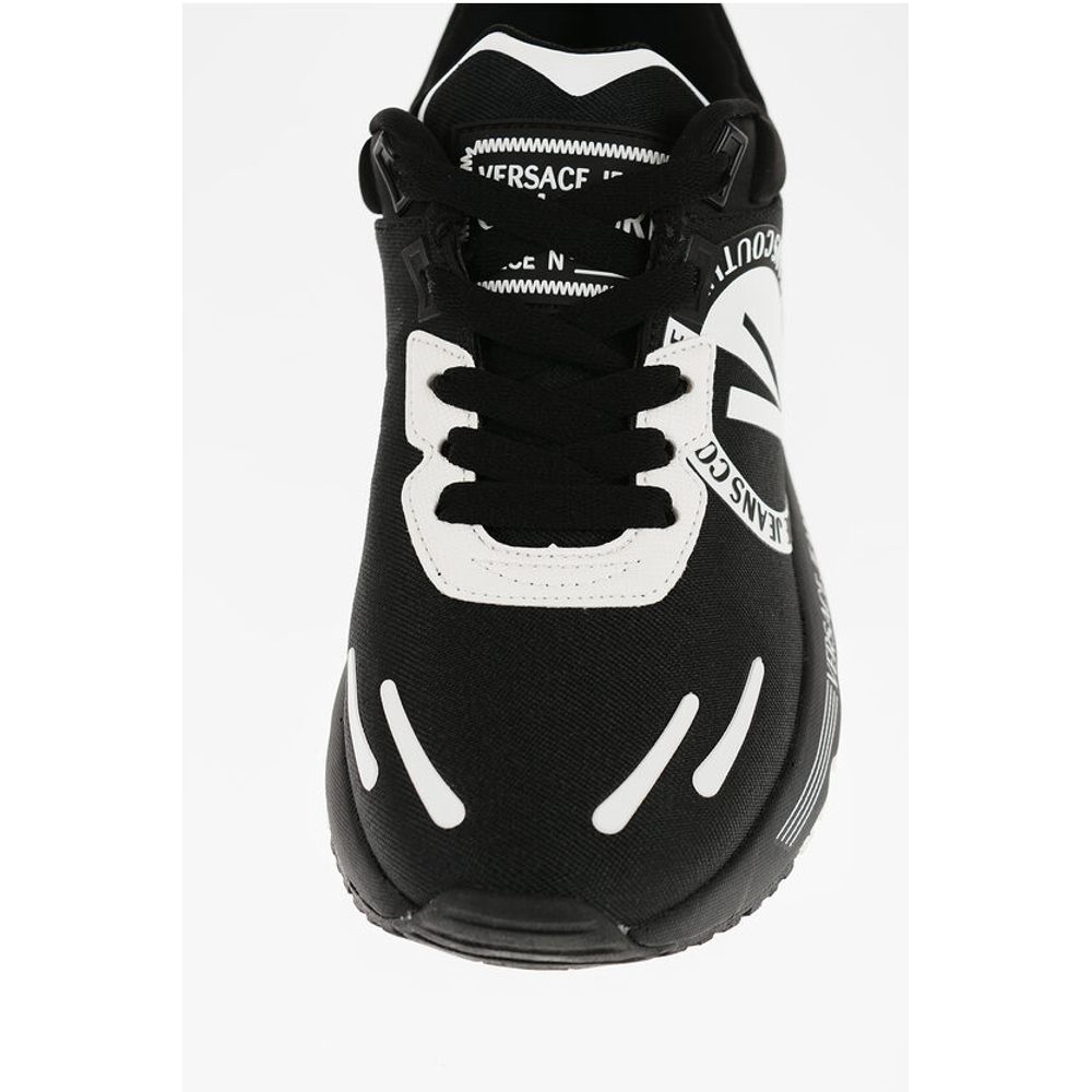 JEANS COUTURE Fabric DYNAMIC Low Top Sneakers with Contrasti