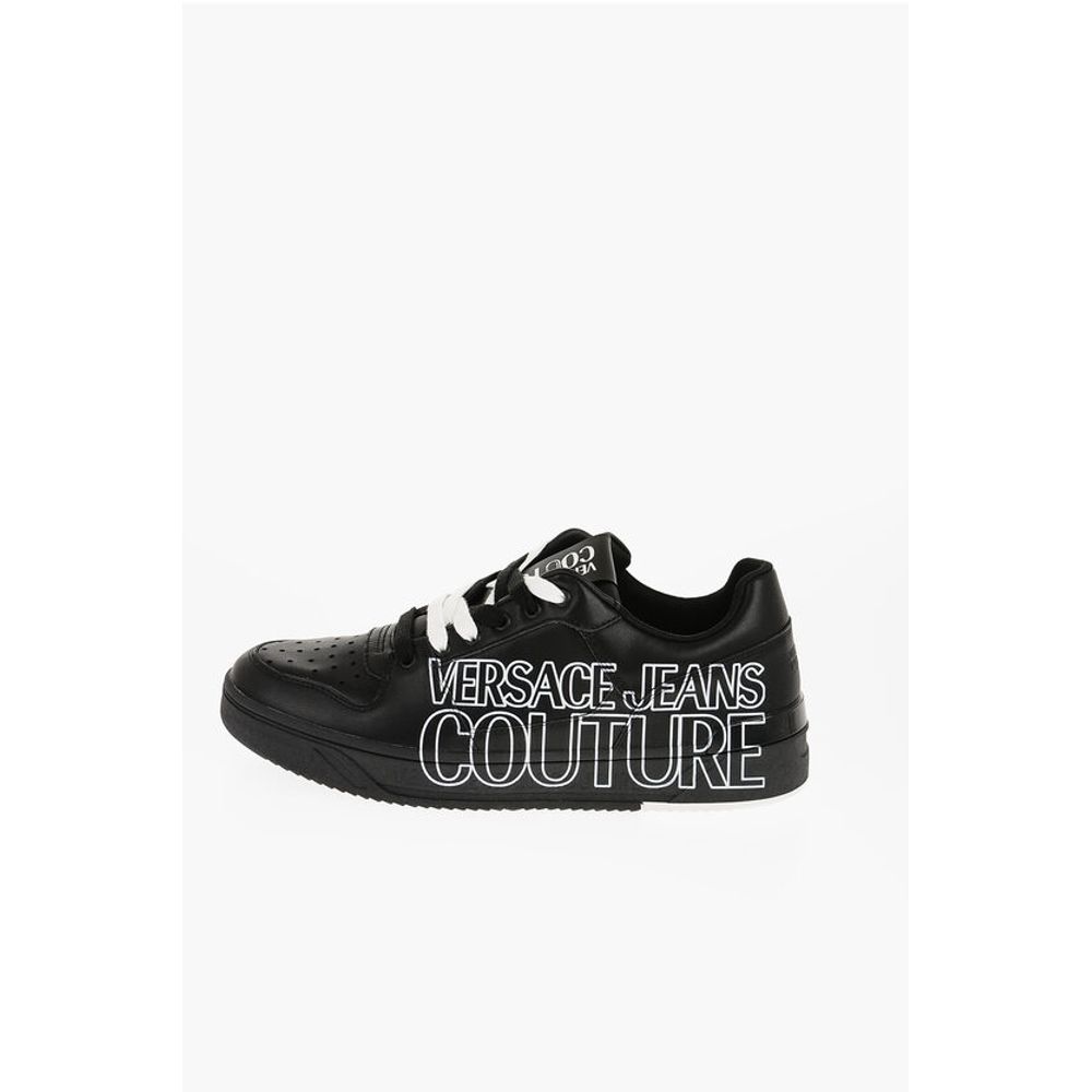 JEANS COUTURE Leather STARLIGHT Low Top Sneakers with Printe