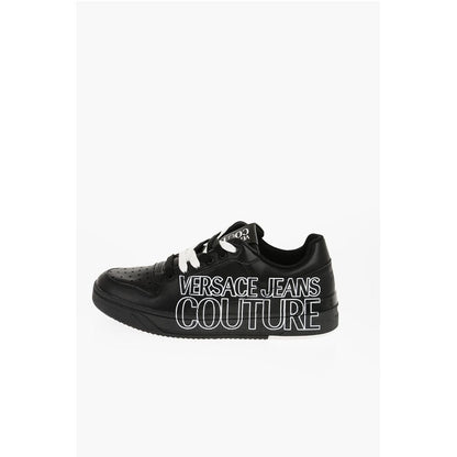 JEANS COUTURE Leather STARLIGHT Low Top Sneakers with Printe