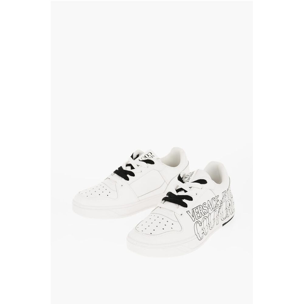 JEANS COUTURE Leather STARLIGHT Low Top Sneakers with Printe