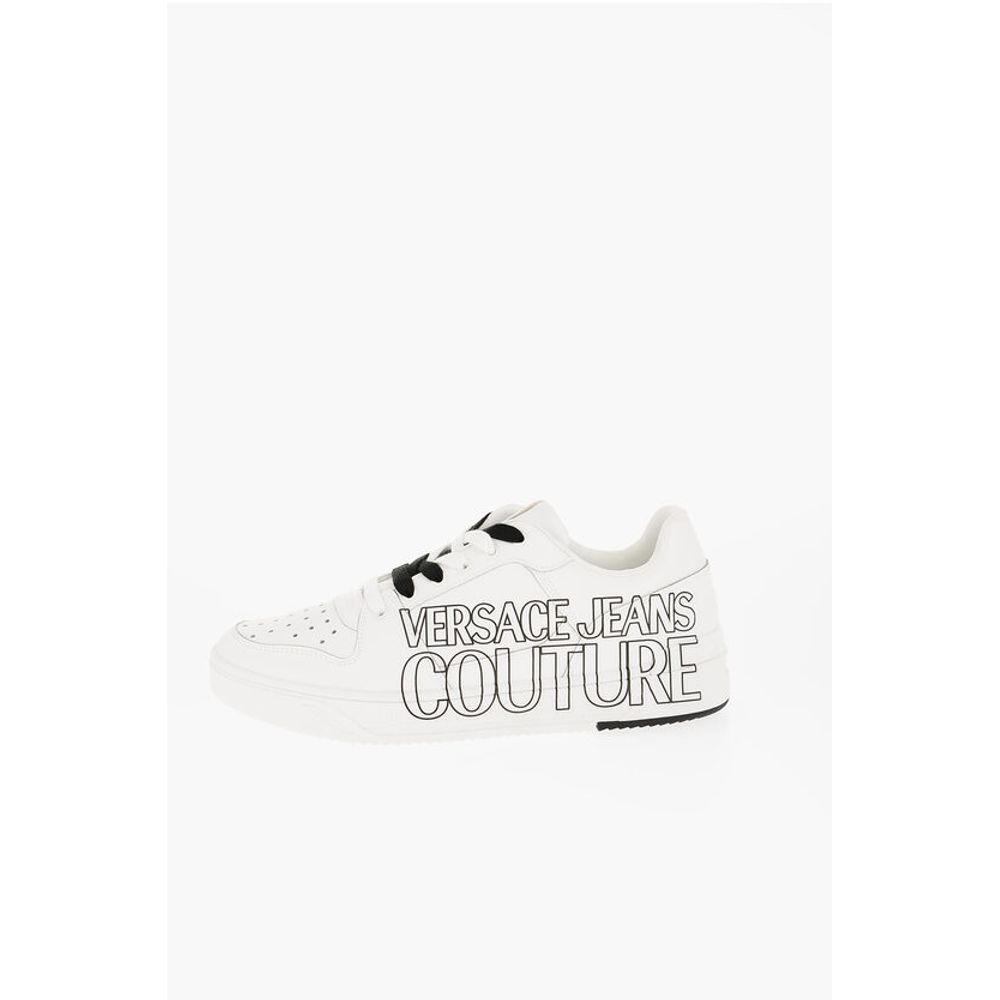 JEANS COUTURE Leather STARLIGHT Low Top Sneakers with Printe