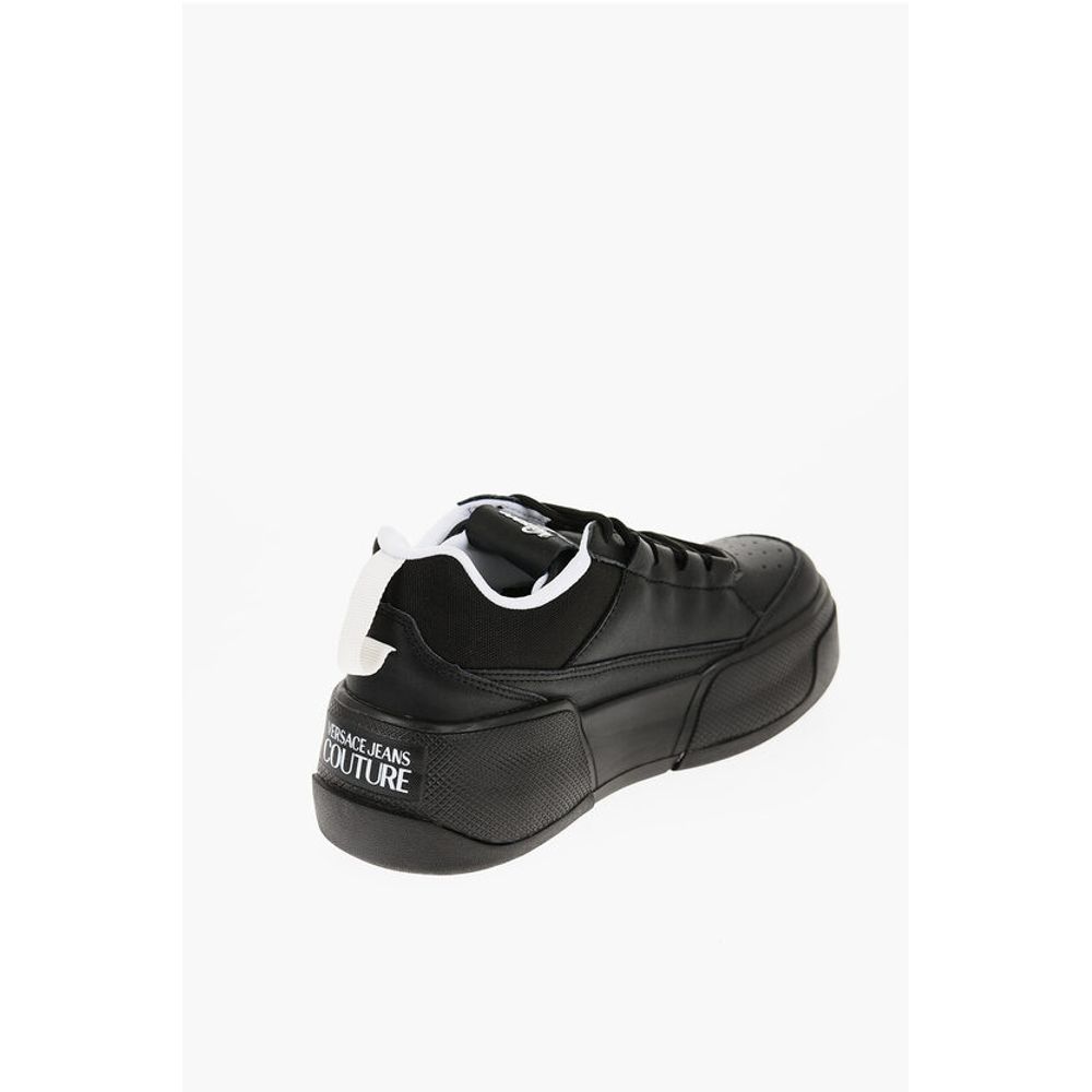 JEANS COUTURE Leather and Fabric RAVEWING Low Top Sneakers w