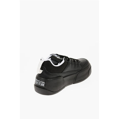 JEANS COUTURE Leather and Fabric RAVEWING Low Top Sneakers w