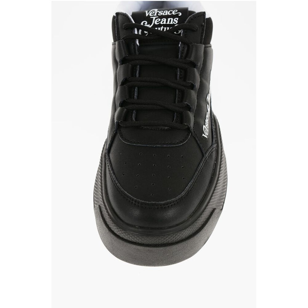 JEANS COUTURE Leather and Fabric RAVEWING Low Top Sneakers w