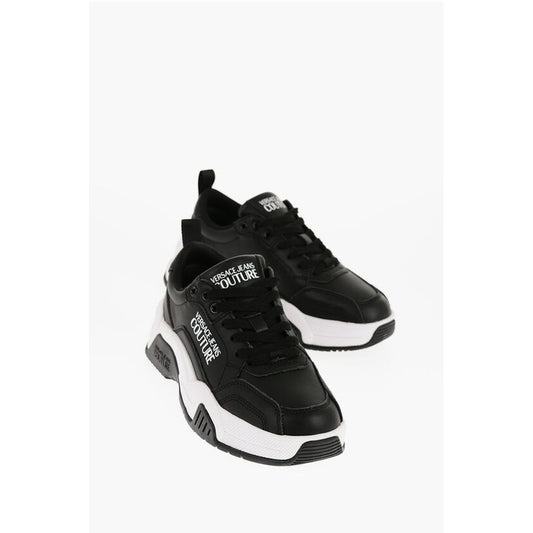 JEANS COUTURE Leather STARGAZE Sneakers with Contrasting Det