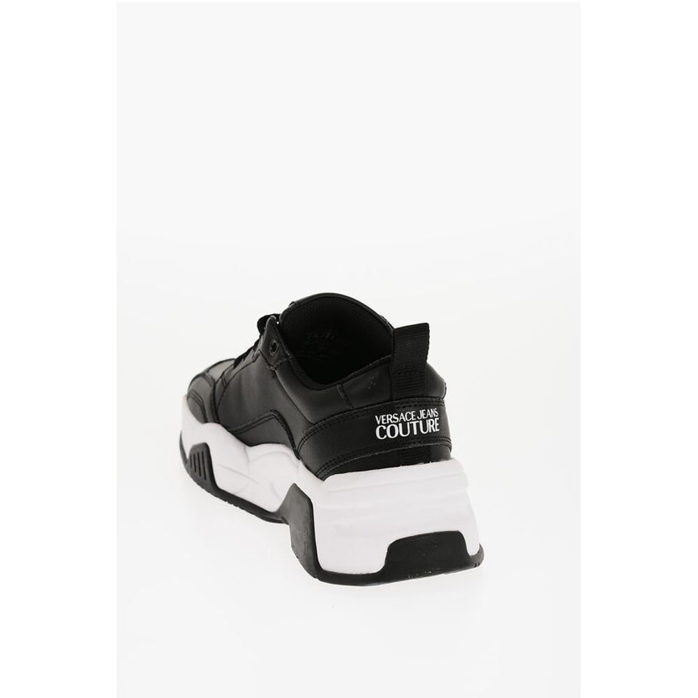 JEANS COUTURE Leather STARGAZE Sneakers with Contrasting Det