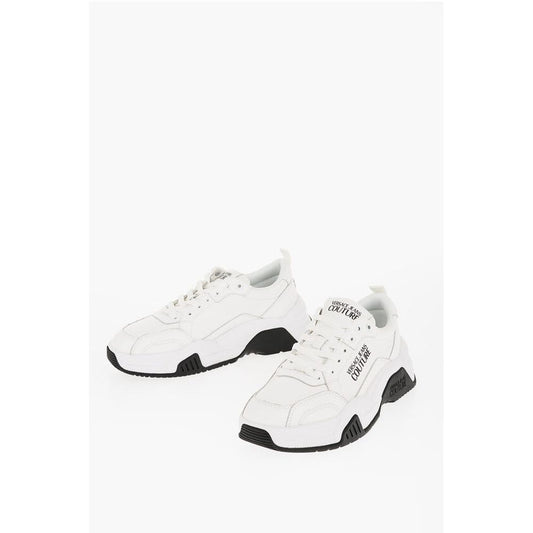 JEANS COUTURE Leather STARGAZE Sneakers with Contrasting Det