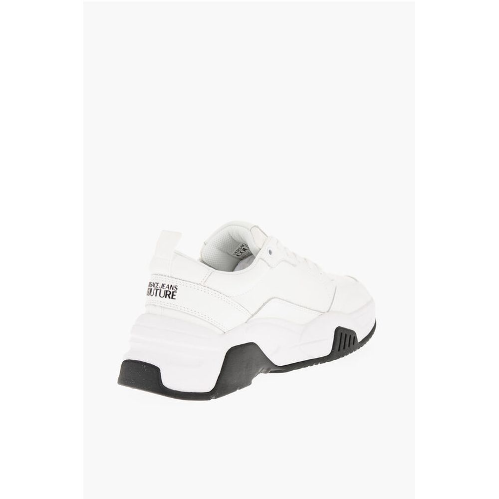 JEANS COUTURE Leather STARGAZE Sneakers with Contrasting Det
