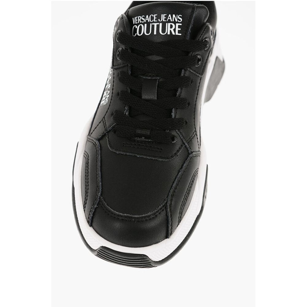 JEANS COUTURE Leather STARGAZE Sneakers with Contrasting Det