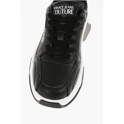 JEANS COUTURE Leather STARGAZE Sneakers with Contrasting Det