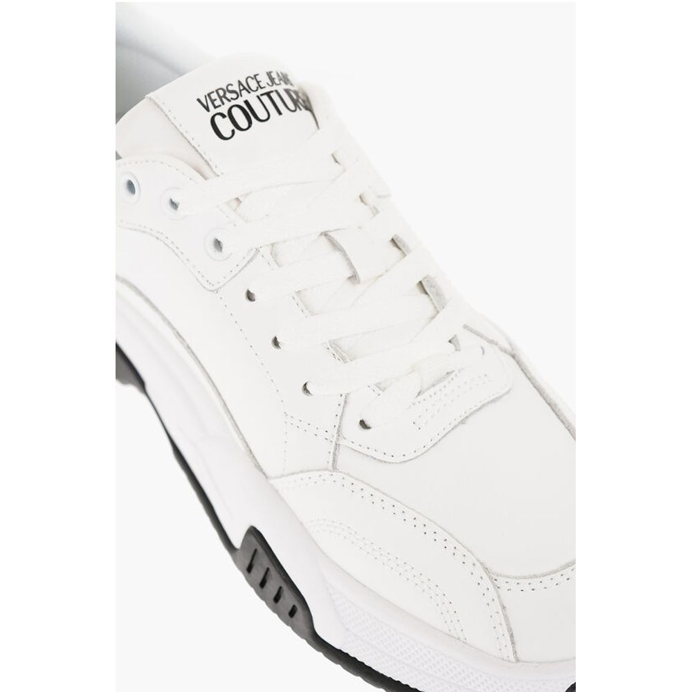 JEANS COUTURE Leather STARGAZE Sneakers with Contrasting Det
