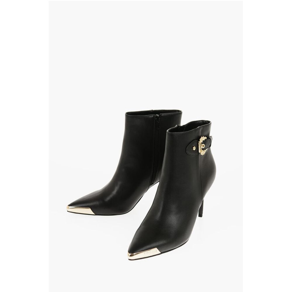 JEANS COUTURE Faux Leather SCARLETT Booties with Side Zip an