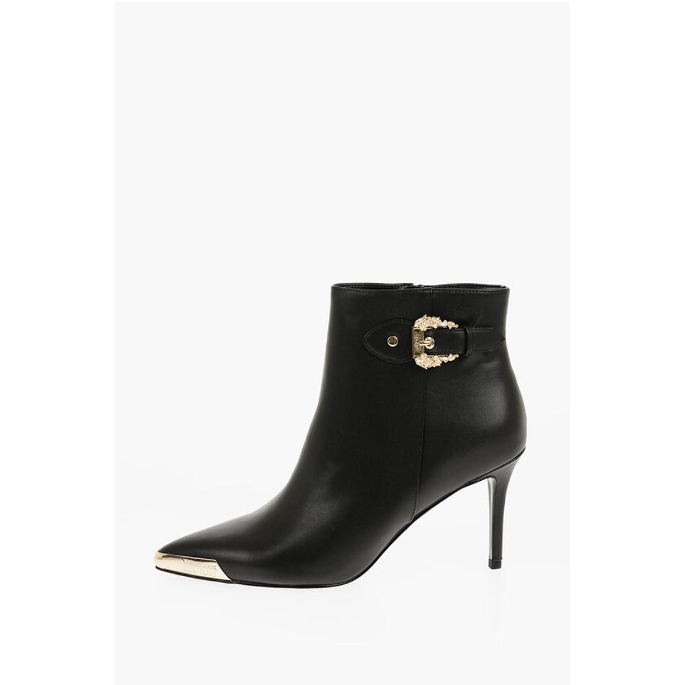 JEANS COUTURE Faux Leather SCARLETT Booties with Side Zip an