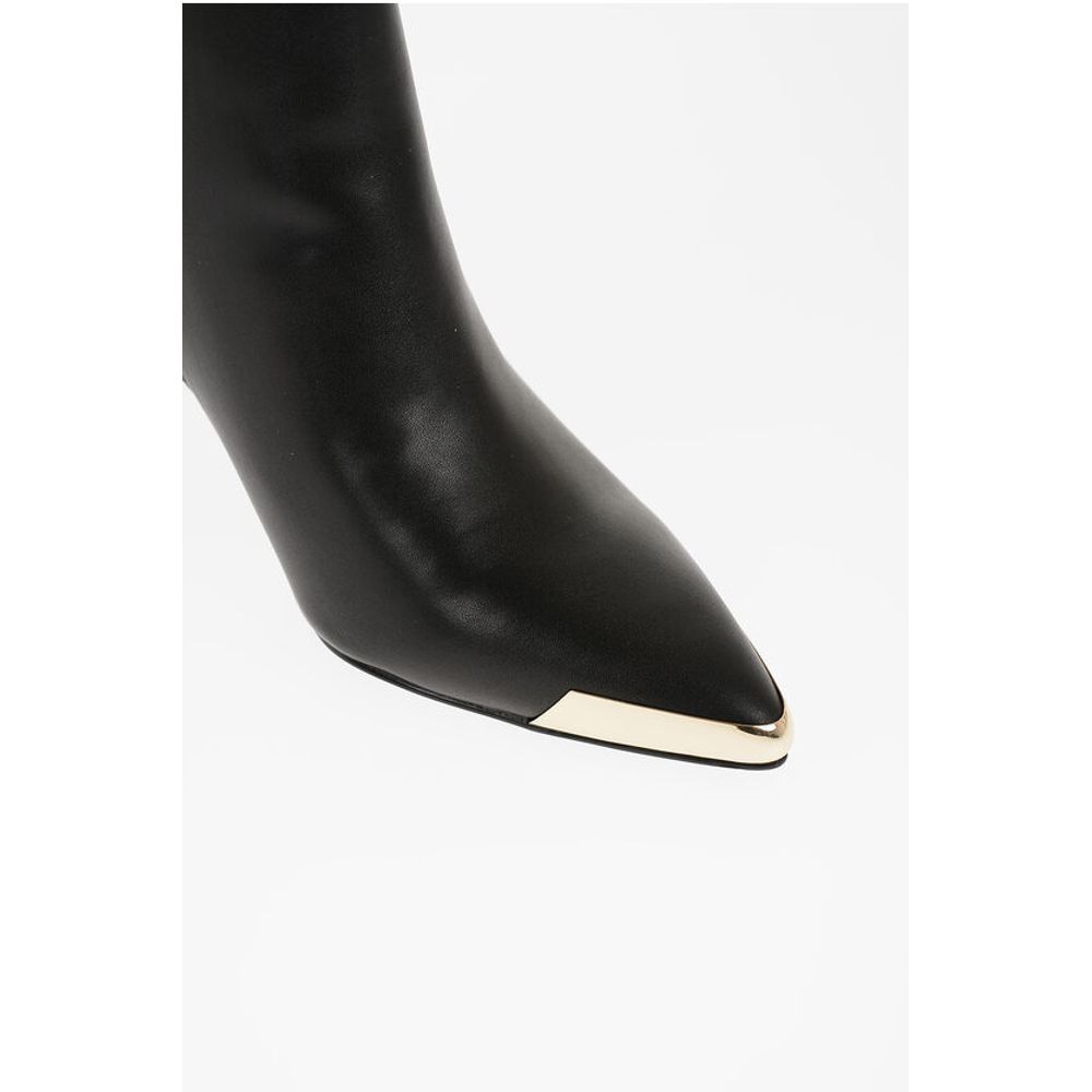 JEANS COUTURE Faux Leather SCARLETT Booties with Side Zip an