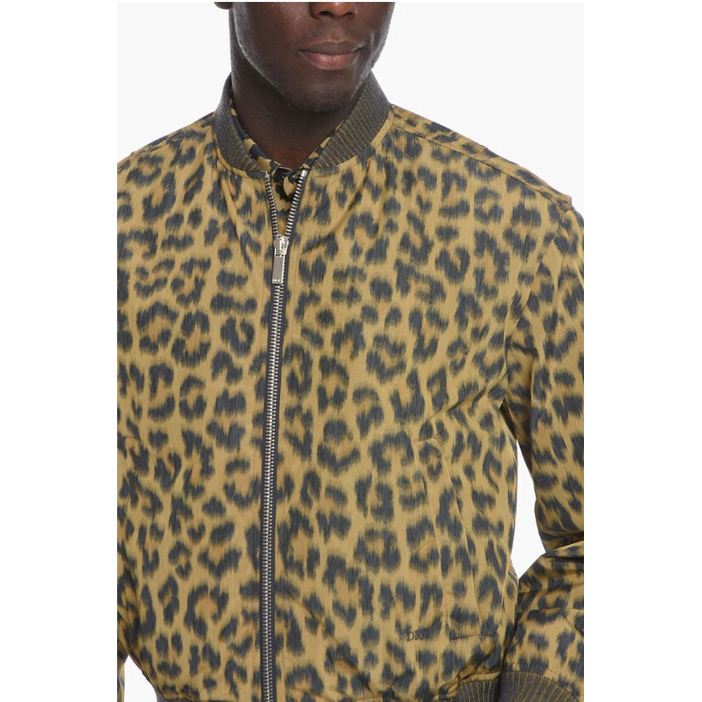 Leopard Printed Bomber Jacket