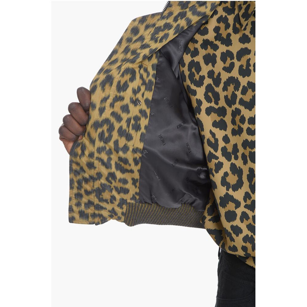Leopard Printed Bomber Jacket