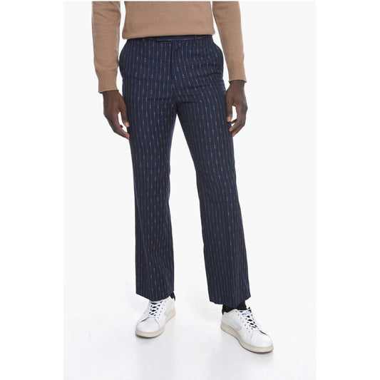 Horsebit Embroidered Pants