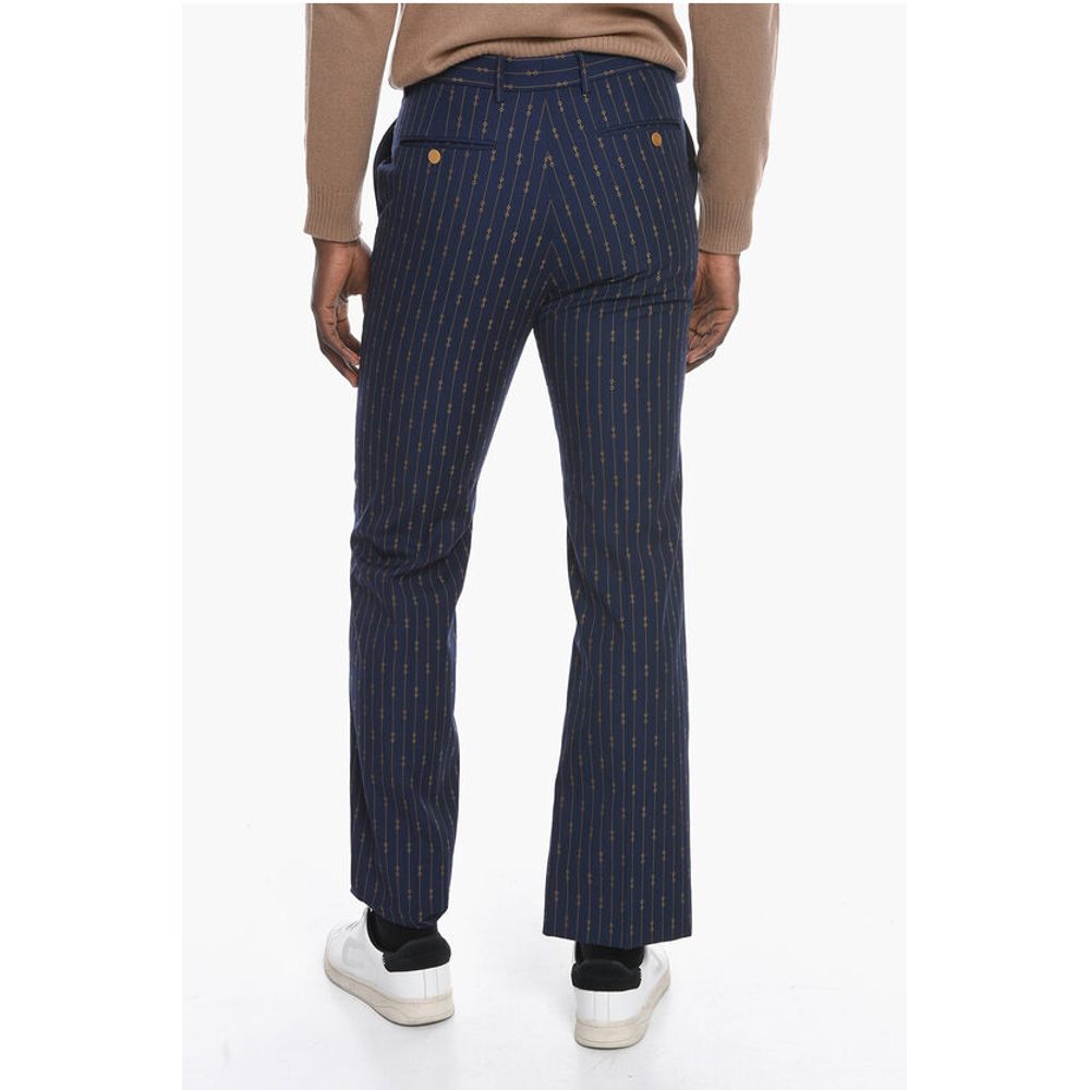 Horsebit Embroidered Pants