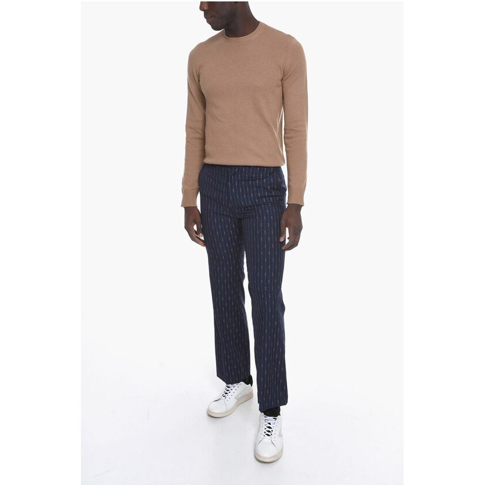 Horsebit Embroidered Pants