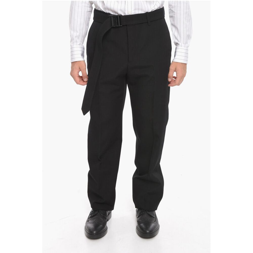 SEASONAL Belted BUCKLE DRY Wool Pants