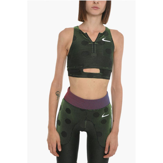 NIKE Double-layered Active Top in Stripe Motif