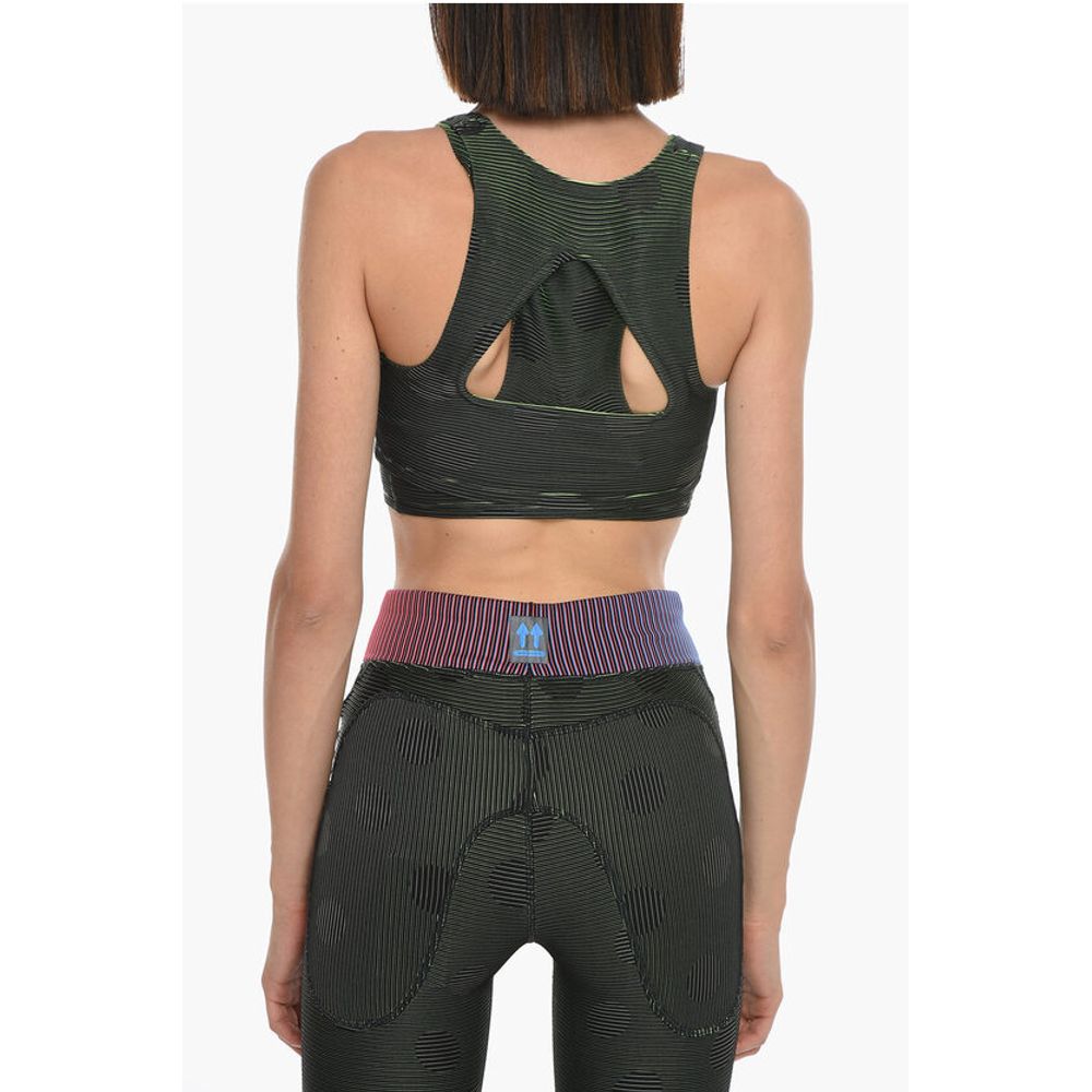 NIKE Double-layered Active Top in Stripe Motif