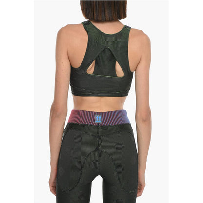 NIKE Double-layered Active Top in Stripe Motif
