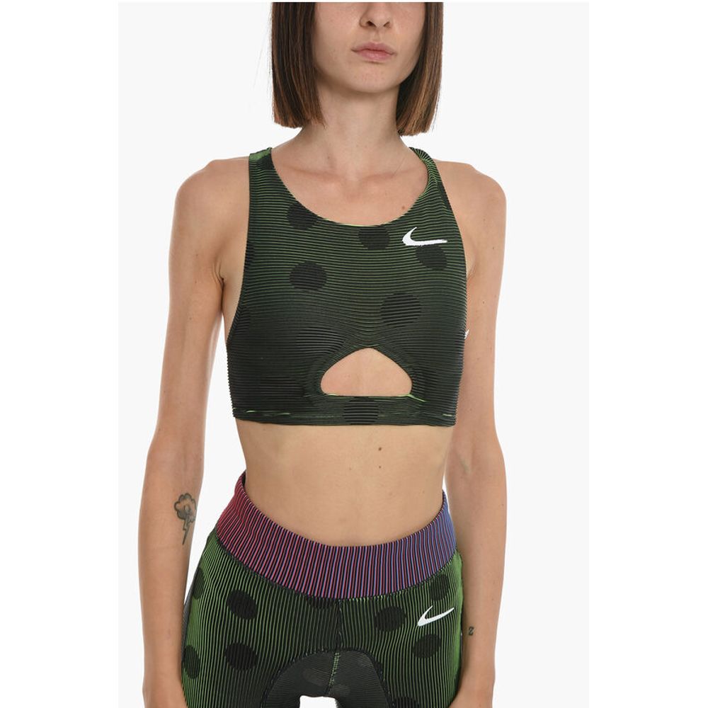 NIKE Double-layered Active Top in Stripe Motif