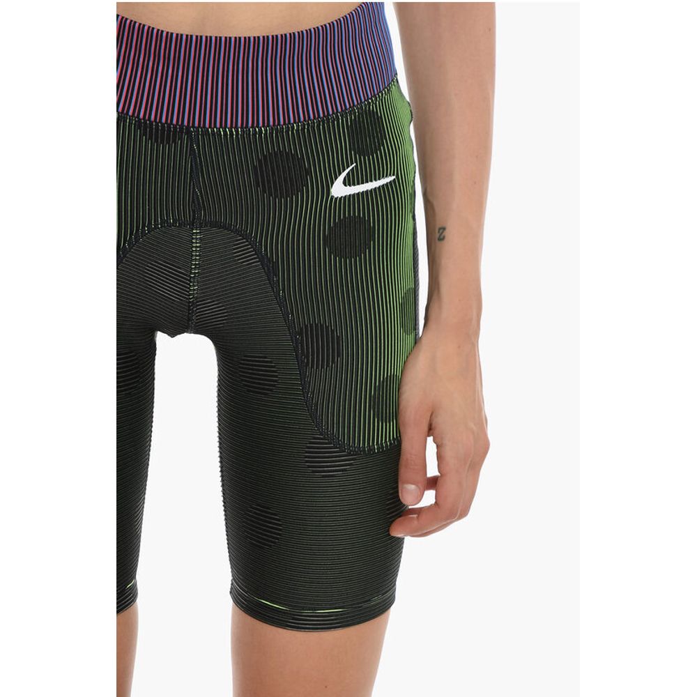 NIKE Striped Active Biker Shorts