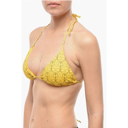 All Over Iconic Printed Triangle Bikini Top
